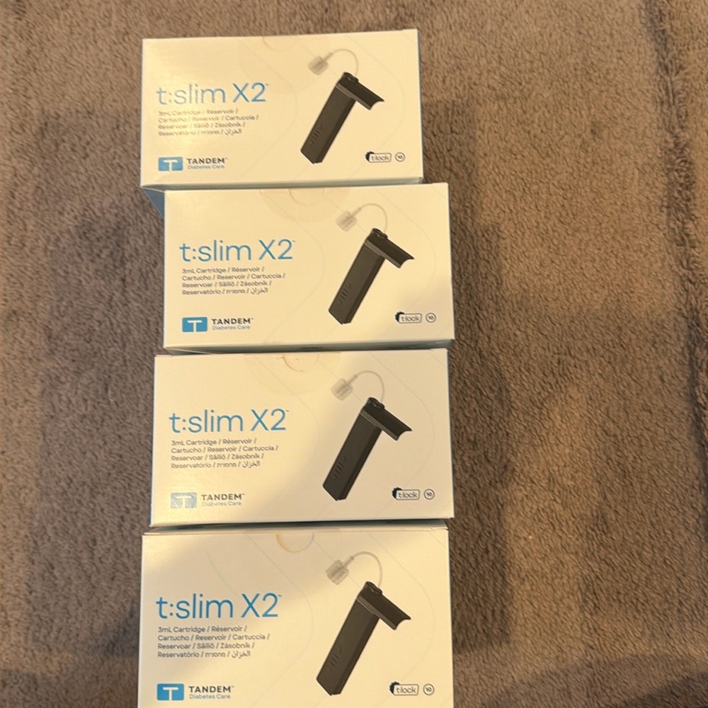 New- 4 boxes t:slim X2 3mL Cartridge